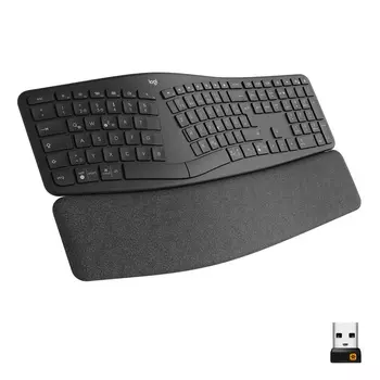 Клавиатура беспроводная Logitech ERGO K860, ножничная, Bluetooth / USB, черный (920-010110)