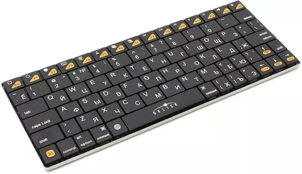 Клавиатура беспроводная Oklick 840S Wireless Keyboard Black Bluetooth, мембранная, Bluetooth