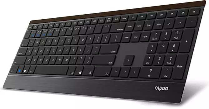 Клавиатура беспроводная Rapoo E9500M, мембранная, Bluetooth, черный