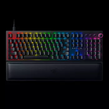 Клавиатура беспроводная Razer BlackWidow V3 Pro, механическая, Razer Green, подсветка, USB, черный (RZ03-03530800-R3R1)