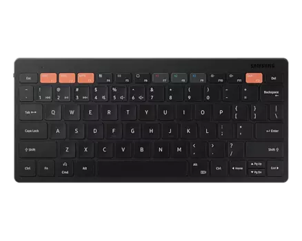 Клавиатура беспроводная SAMSUNG Galaxy Tab Trio 500, мембранная, Bluetooth, черный (EJ-B3400BBRGRU)