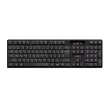 Клавиатура беспроводная Sven SV-021474, мембранная, радиоканал, черный (SV-021474)