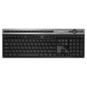 Клавиатура беспроводная Sven SV-021931, мембранная, радиоканал, черный (SV-021931)