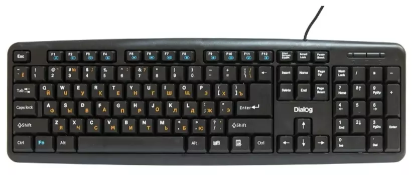 Клавиатура Dialog KM-025U, мембранная, USB, черный