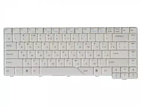 Клавиатура для ноутбука Acer Aspire 4210, 4220, 4230, 4310, 4315, 4320, 4330, 4430, 4510, 4520, 4520G, 4530, 4710, 4715, 4715Z, 4720, 4720G, 4720Z, 4730, 4910, 4920, 4920G, 4930, 4930G, 4937G, 5157, 5220, 5230, 5235, 5300, 5310, 5315, 5320, 5520, 5520G, 5530, 5530G, 5535, 5700, 5710, 5715, 5715Z, 5720, 5720G, 5720ZG, 5730, 5730ZG, 5900, 5910, 5920, 5920G, 5930, 5930G, 6920, 6920G, 6935, 6935G, AS4520, AS4730Z, AS5930, eMachines E510, белый (KB.INT00.452)