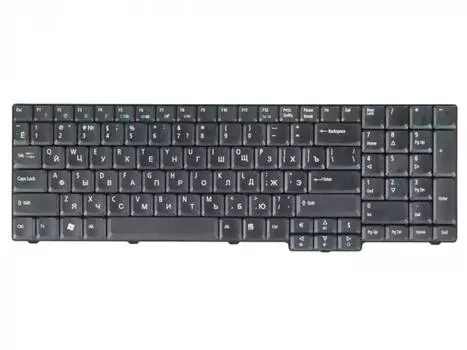 Клавиатура для ноутбука Acer Aspire 5335 5535 5735 5735Z 5737 6530G 6930G 7000 7100 7110 7730 8530 8530G 9300 9400 7720 9410 9420 9920 9920G, Acer Extensa 5635 5635G 5635Z 5635ZG 7720, Machines E528 E728, Fujitsu LifeBook NH570, черный (NSK-AFR0R)
