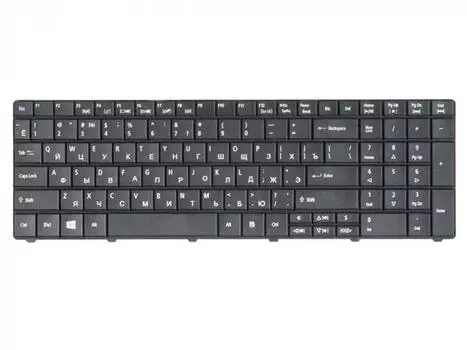 Клавиатура для ноутбука Acer Aspire 5335, 5542, 5542G, 5735, 5740, 5740G, 5742, 7740, 7740G, E1, E1-521, E1-531, E1-571G, для TravelMate 5335, 5542G, 5735, 5740, 5742, 5744, 7740, 8531, 8537, 8571, 8572, для PackardBell для EasyNote TK81, черный