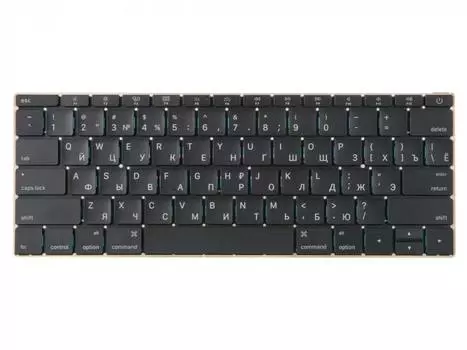 Клавиатура для ноутбука Apple MacBook 12 Retina A1534 Early 2015, черный