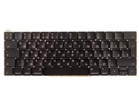 Клавиатура для ноутбука Apple MacBook Pro 13 15 Retina Touch Bar A1706 A1707 Late 2016 Mid 2017, черный (799923)