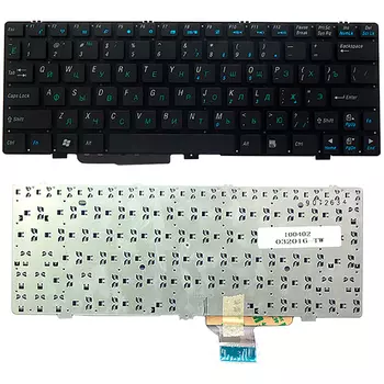 Клавиатура для ноутбука Asus Eee PC 904H, 1000, 1000H, 1002H, 1004D, 1004DN, S101 Series. черный (TOP-100402)