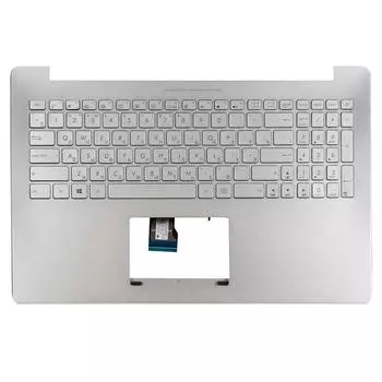 Клавиатура для ноутбука Asus N501JW, серебристый (666409)