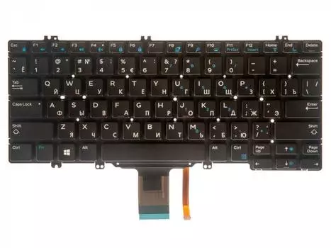 Клавиатура для ноутбука Dell Latitude E5280, 5280, 5288, 5289, 7280, 7290, 7380, 5290, 7390, черный