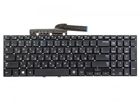 Клавиатура для ноутбука Samsung NP270E5E, NP300E5V, NP350V5C, NP355V5C, NP355V5X, NP550P5C, черный (333294)