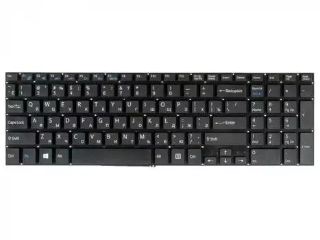 Клавиатура для ноутбука Sony Vaio Fit 15, FIT15, SVF15, SVF152, SVF1521E1RB.RU3, SVF1521J1RB.RU3, SVF1521L1RB.RU3, SVF1521M1RB.RU3, SVF1521X1RB.RU3, SVF1521S8RB.RU3, SVF15A1S9RB.RU3, черный (627772)