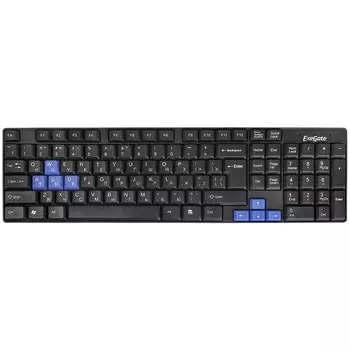 Клавиатура проводная Exegate LY-402N, мембранная, USB, черный (EX283618RUS)