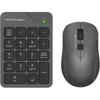 Клавиатура + мышь A4Tech FG1600C, беспроводная, USB, серый (FG1600C)