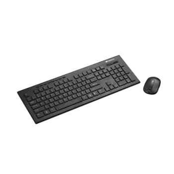 Клавиатура + мышь Canyon CNS-HSETW4-RU, беспроводная, USB, черный