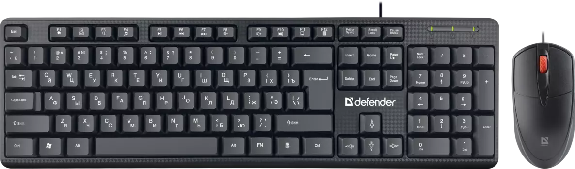 Клавиатура + мышь Defender LINE C-511, USB, черный (45511)