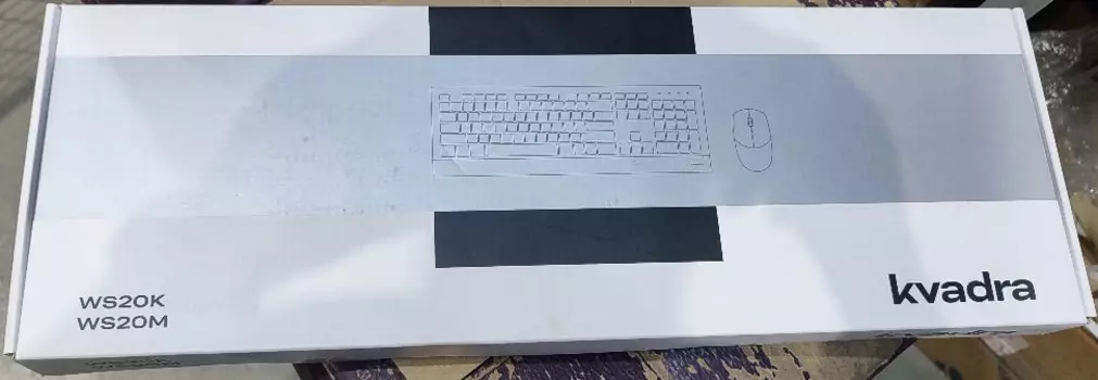 Клавиатура + мышь Kvadra WS20M, USB, черный (Y20DEVMOS122R)