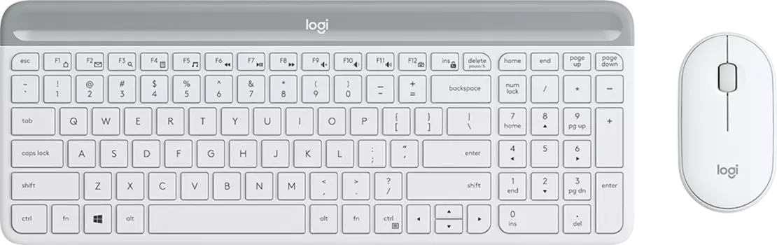 Клавиатура + мышь Logitech Combo MK470, беспроводная, USB, белый (920-009207)