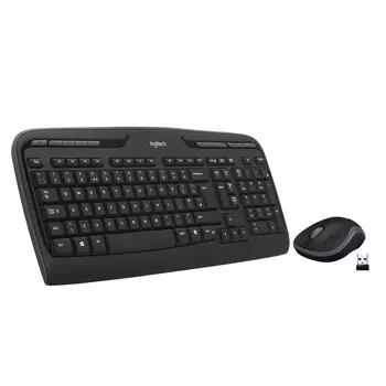 Клавиатура + мышь Logitech Wireless Combo MK330 Black USB, беспроводная, USB, черный