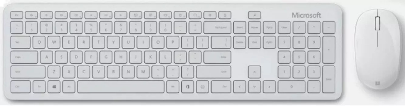 Клавиатура + мышь Microsoft Desktop, беспроводной, Bluetooth, серый (QHG-00041)