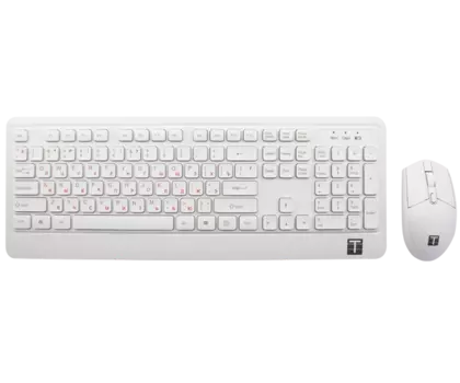 Клавиатура + мышь Тесла MKB-PRO, беспроводная, USB, белый (Тесла MKB-Pro БЕЛЫЙ)