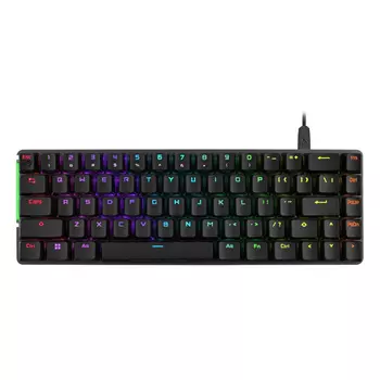 Клавиатура проводная ASUS M602 FALCHION ACE, механическая, ROG NX RED, подсветка, USB, черный (90MP0346-BKRA00)