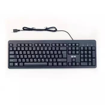 Клавиатура проводная BaseTech KB101, мембранная, USB, черный (BT-KB101B)
