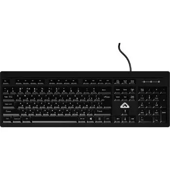 Клавиатура проводная БЕШТАУ КЛ104РУ, мембранная, USB, черный (KL104PY(SG))