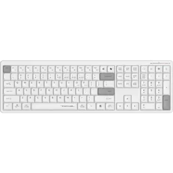 Клавиатура проводная/беспроводная A4Tech Fstyler FBX55C, мембранная, Bluetooth/Радиоканал, белый (FBX55CW)