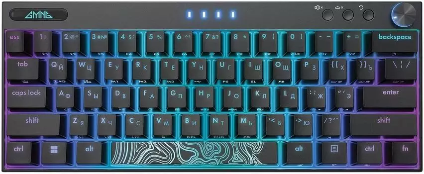 Клавиатура проводная/беспроводная GMNG GG-KB500XW, механическая, GMING Red, подсветка, USB, черный (1910516)