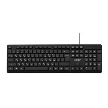 Клавиатура проводная CBR KB 111 Carbon, мембранная, USB, черный (CBR KB 111)
