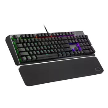 Клавиатура проводная Cooler Master CK550 V2, механическая, Red Switch, RGB, Металлический черный (CK-550-GKTR1-RU)