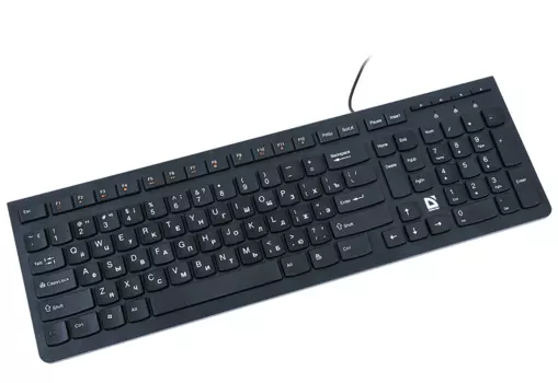 Клавиатура проводная Defender UltraMate SM-530, мембранная, USB, черный (45530)