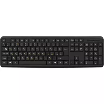 Клавиатура проводная Exegate LY-405, мембранная, USB, черный (EX287138RUS)