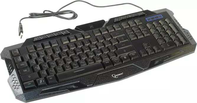 Клавиатура проводная Gembird KB-G11L , мембранная, подсветка, USB, черный