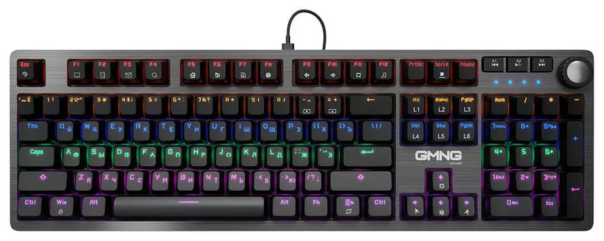 Клавиатура проводная GMNG 925GK, механическая, подсветка, USB, черный (1680663)