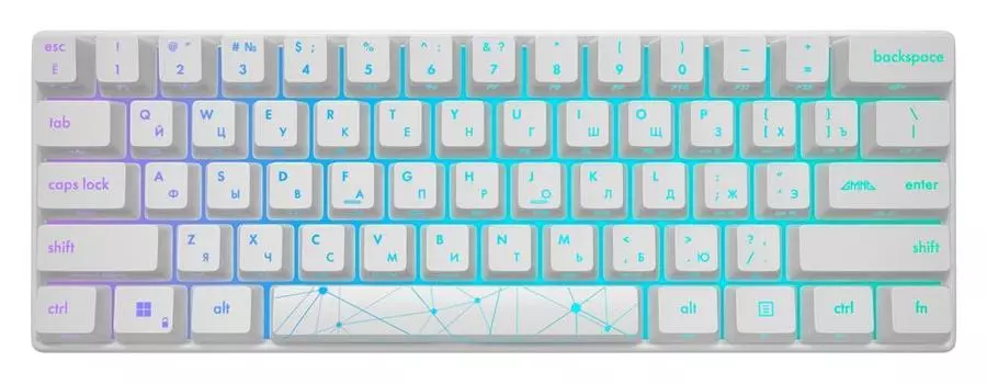 Клавиатура проводная GMNG GG-KB505XW , механическая, подсветка, USB, белый (1910522)