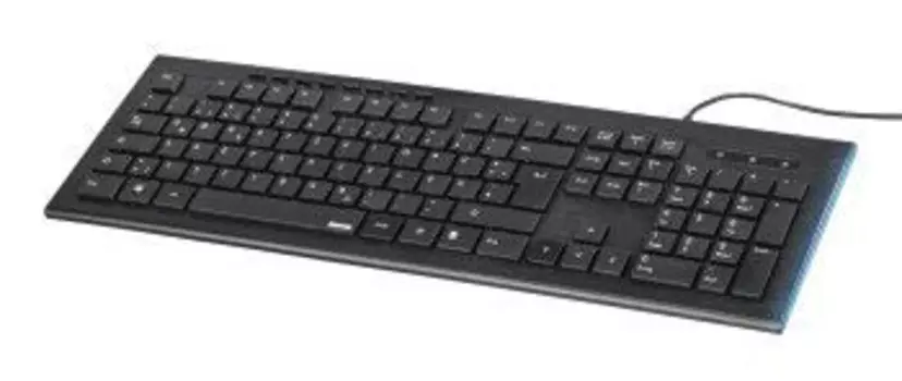 Клавиатура проводная Hama Anzano, мембранная, USB, черный (R1050419)