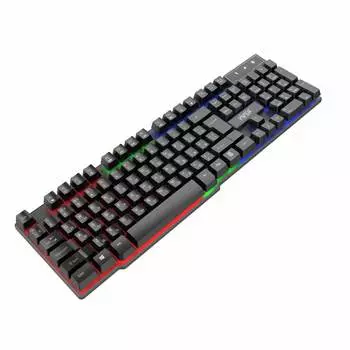 Клавиатура проводная Hiper KG101 Lagoon, мембранная, подсветка, USB, черный (KG101)