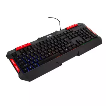 Клавиатура проводная Hiper KG401 Inspire, мембранная, подсветка, USB, черный (KG401)