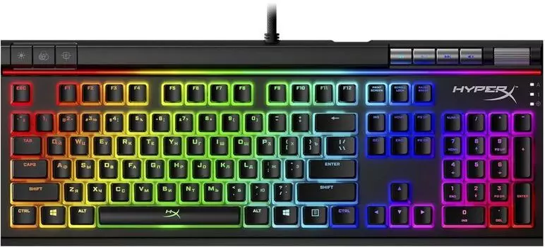 Клавиатура проводная HyperX Alloy Elite 2, механическая, HyperX Red, подсветка, USB, черный (4P5N3AA)