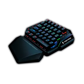 Клавиатура проводная Jet.A Panteon T7, механическая, подсветка, USB, черный