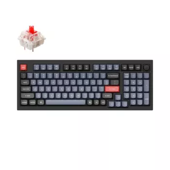 Клавиатура проводная Keychron Q5-M1, механическая, Red Switch, подсветка, USB, черный (Q5-M1-RU)
