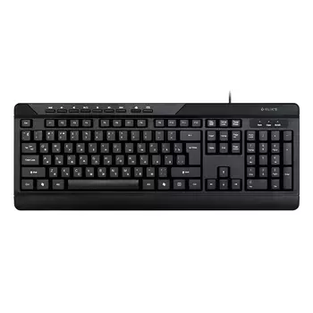 Клавиатура проводная KLIKS 201K, мембранная, USB, черный (LW-201K)