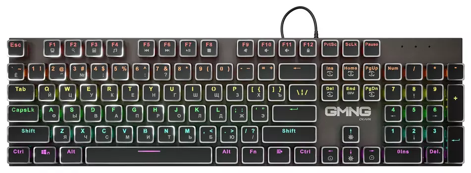 Клавиатура проводная GMNG 905GK, механическая, подсветка, USB, черный (1680668)