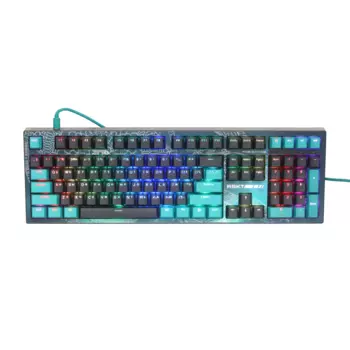 Клавиатура проводная Raskat KM002 UV Gray, механическая, Raskat Custom White, подсветка, USB, серый/зеленый (KM002 UV Gray)