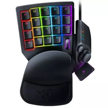 Клавиатура проводная Razer Tartarus Pro, аналогово-оптическая, оптико-механические, подсветка, USB, черный (RZ07-03110100-R3M1)