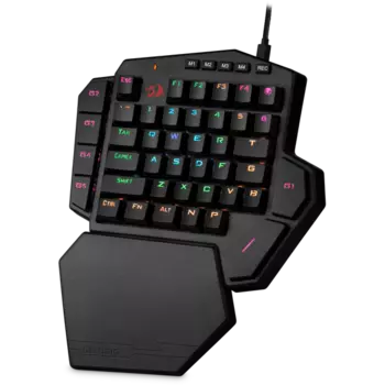 Клавиатура проводная Redragon Diti X, механическая, OUTEMU+BLUE, подсветка, USB, черный (78012)